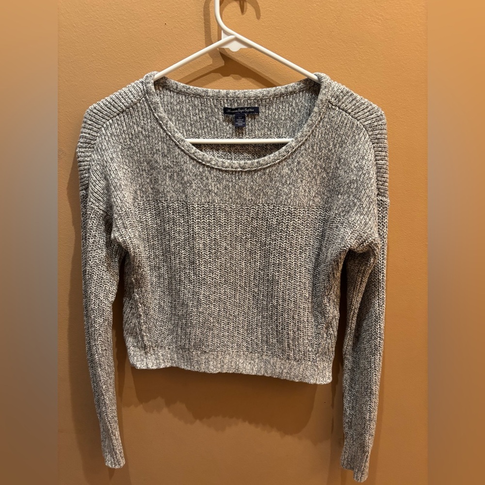 American Eagle Outfitters Whoa So Soft Cropped Scoop Neck Sweater Size SP